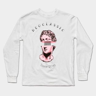 Neoclassical Since 2046 Sculpture Trippy Art Long Sleeve T-Shirt